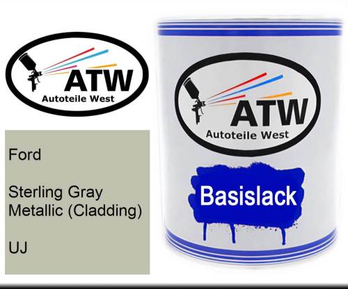 Ford, Sterling Gray Metallic (Cladding), UJ: 1L Lackdose, von ATW Autoteile West.